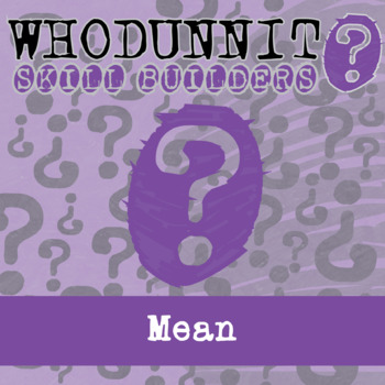 Preview of Mean Whodunnit Activity - Printable & Digital Game Options