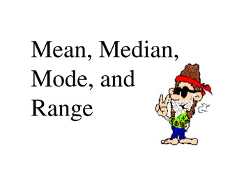 Preview of Mean, median, mode, range, line plot, and Box and whisker Worksheet