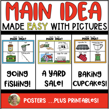 Preview of Main Idea - Made Easy with Pictures Kindergarten & First Reading