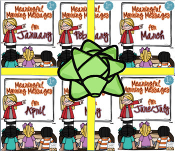 Preview of Meaningful Morning Messages 2nd Semester Bundle (1st Grade)