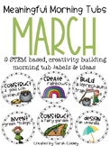 Meaningful Morning Tubs:  March STEM Based Ideas