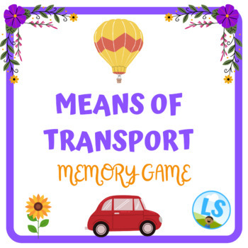 Preview of Means of Transport - Memory Game to Print - Matching Game