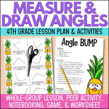 Measuring and Constructing Angles - Notes and Practice Worksheet