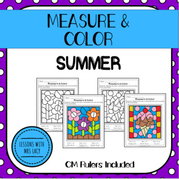 Preview of Measure & Color - Summer