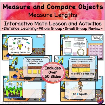 Preview of Measure Lengths *INTERACTIVE PowerPoint Math Lessons* DIGITAL*