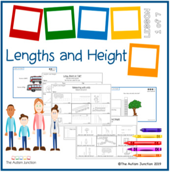 Preview of Measure Lengths and Height 1st Grade