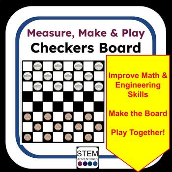 Preview of Make a Checkers Board - Art, Engineering, Design, Game Activity
