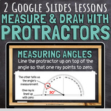 Measure and Draw Angles Using a Protractor Google Slides L