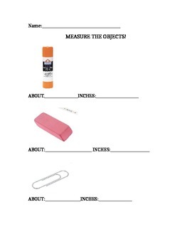 Preview of Measure everyday objects in your classroom