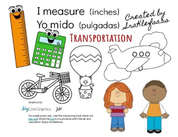 Preview of Measure in Inches/Mido en Pulgadas: Transportation