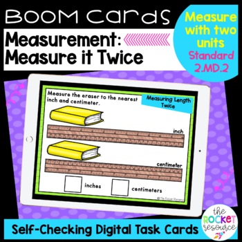 Preview of Measure it Twice BOOM™ Cards Standard 2.MD.2