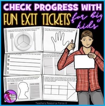 Preview of Measure progress with fun Exit Tickets