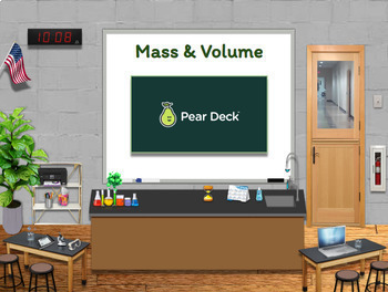 Preview of Measure the Mass & Volume of Matter Lesson - Google Slide or Peardeck