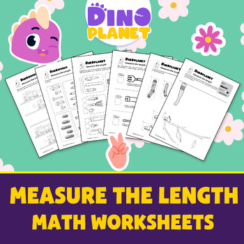 Preview of Measure the length worksheet for kids | Length Lesson Activity