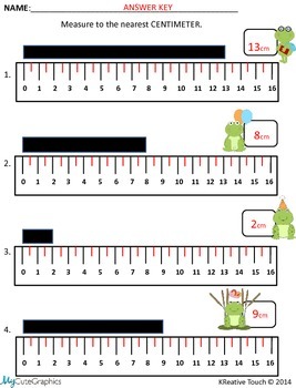 Measure to the Nearest Centimeter by A KReative Touch | TpT