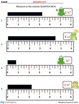 Measure to the Nearest Quarter Inch, Measure with a Ruler