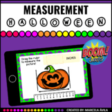 Measure with a Ruler Boom Cards™ Distance Learning Halloween