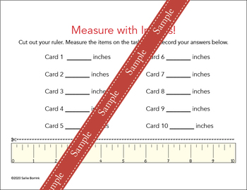 measure with a ruler for kindergarten and first grade by sallie borrink