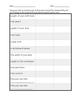 Preview of Measure your classroom