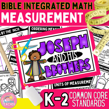 Preview of Joseph Bible Booklet with Measurement Activities Kindergarten First Second Grade