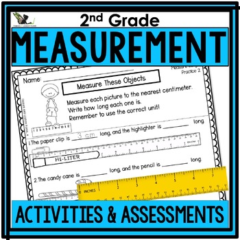 Preview of Second Grade Measurement Activities, Word Problem Worksheets, and Assessments