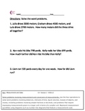 4.MD.A.2 Measurement And Data Word Problems 4th Grade Common Core Math Sheets