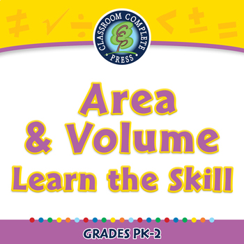 Preview of Measurement: Area & Volume - Learn the Skill - NOTEBOOK Gr. PK-2