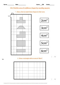 measurement area of rectilinear shapes by mr longs math