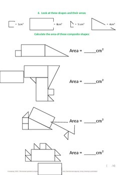 measurement area of rectilinear shapes by mr longs math