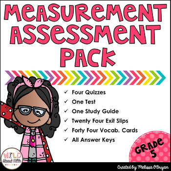 Preview of Measurement Assessment Pack Grade 5