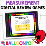 5th Grade Measurement Digital Math Review Games BalloonPop™