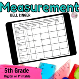 Measurement Bell Ringers | 9 weeks PRINT OR DIGITAL