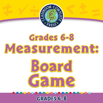 Preview of Measurement: Board Game - NOTEBOOK Gr. 6-8
