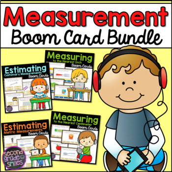 Preview of Measurement Boom Card Bundle