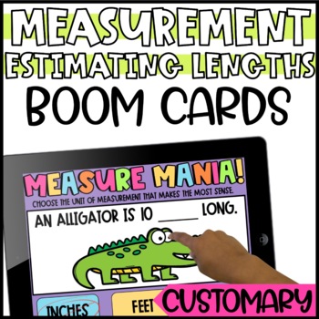 Preview of Measurement Boom Cards | Estimating Lengths