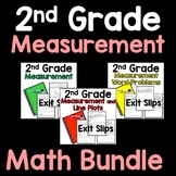 Measurement Bundle Exit Slips Math 2nd Grade