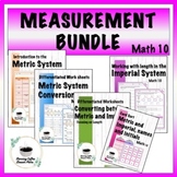 Measurement Bundle, Metric and Imperial, Grade 10, Differe