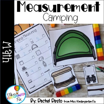 Preview of Measurement Camping Math Center | Pre-k and Kindergarten