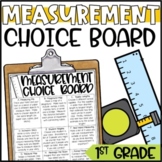 Measurement Choice Board and Activities for 1st Grade