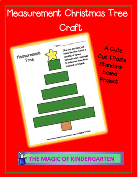 Preview of Measurement Christmas Tree Craft