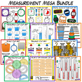 Measuring Cups Clip Art: 1/3 Increments • Math & Science Tools