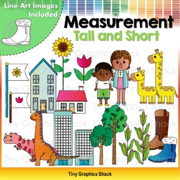 Preview of Measurement Clip Art: Tall and Short Objects