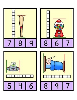 Preview of Measurement Clip Game: Worksheets and EASEL Activities