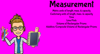 Preview of Measurement Conversations Unit 