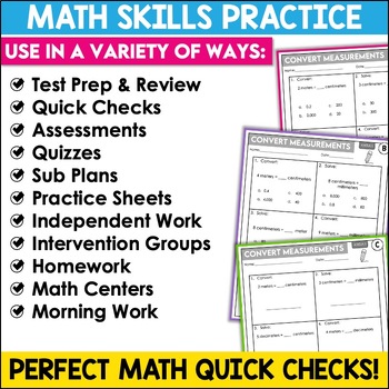 Measurement Conversion Worksheets - Metric Length by Shelly Rees