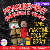 Measurement Conversion Time Machine Math Escape Room 5th G