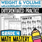 Measurement Conversion Worksheets Customary Weight and Volume