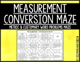 Measurement Conversions Word Problem Maze Activity (5.7A, 6.4H)