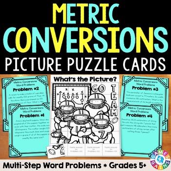 Preview of Multistep Word Problems Convert Units of Measurement Metric Conversion 5th Grade