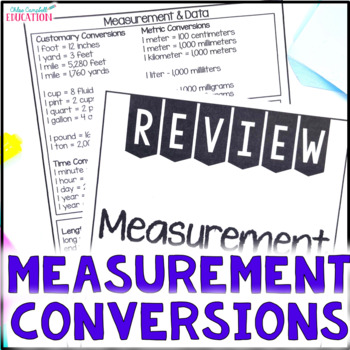 Preview of Measurement Conversions Activities and Worksheets - 5th Grade Conversions